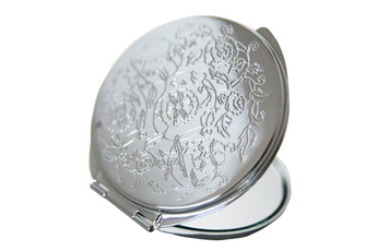 Miroir métal rond